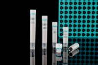 5,0 ml 2D Barcode Kryoröhrchen Vial, PP, Innengewinde, im Rack verpackt, steril, freistehend,...